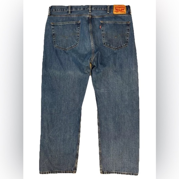 Levi's 505 Jeans Mens Size 42 X 30 Blue Regular Straight Flex Measures 40 X 29 - Picture 2 of 7